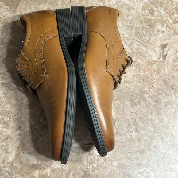 Clark’s WHIDDON PLAIN, men shoes, Oxford,leather,dark tan ,8W,comfort, office - Picture 10 of 15